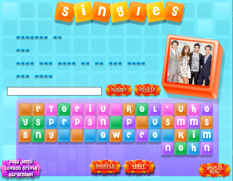 Jonas Brothers Trivia Scramble