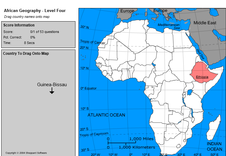 African Geography - Level Four