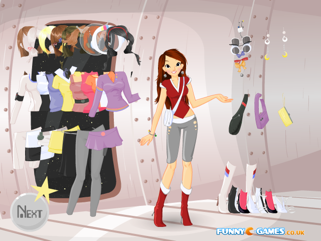 Space Girl Dressup Game