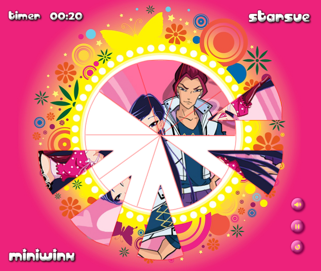 Winx Love: Round Puzzle