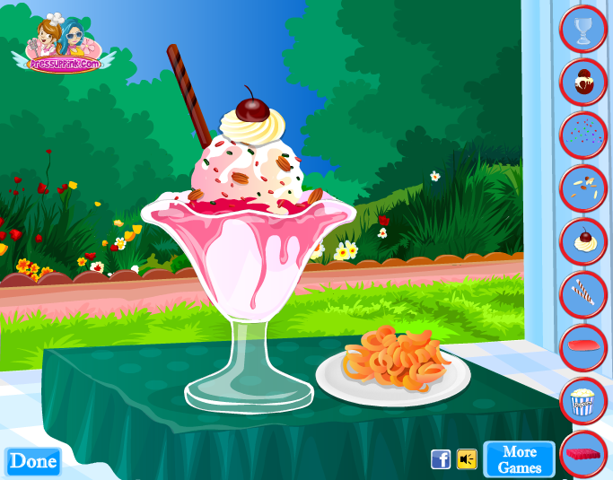 Ice Cream Sundae Decoration