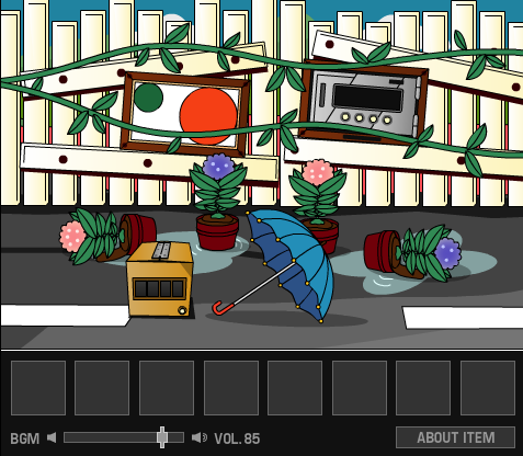 カタツムリと傘