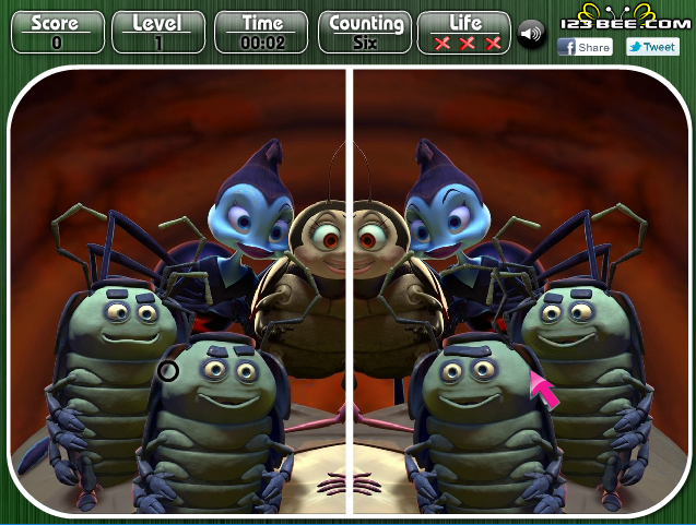 A Bugs Life - Spot the Difference