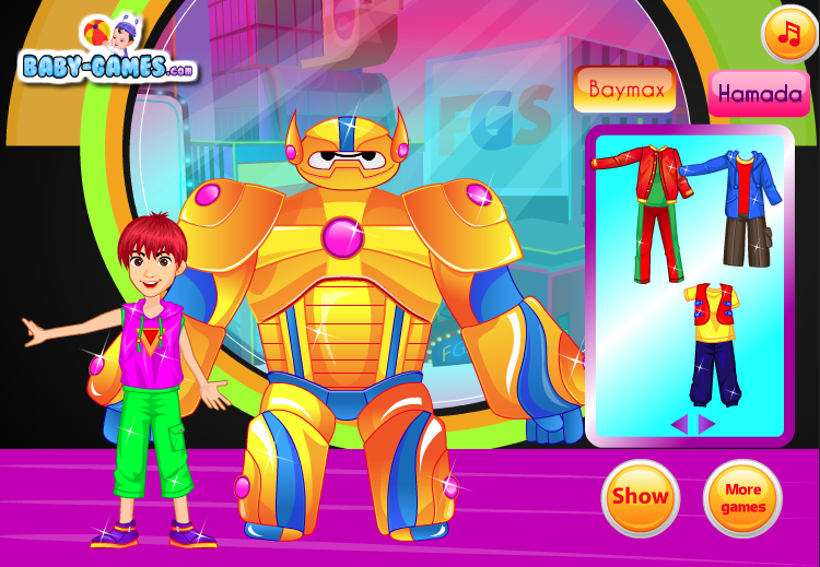 Baymax and Hamada Dress Up