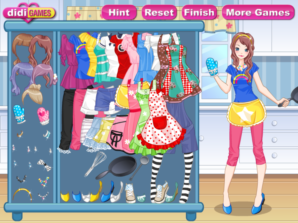 I Love Cooking Dress Up Game