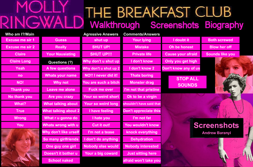 Molly Ringwald Soundboard