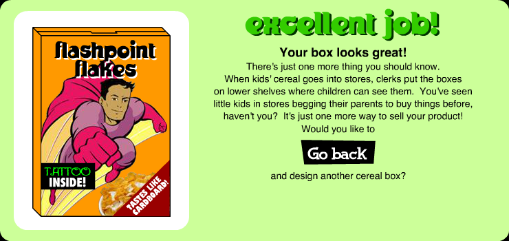 Design a Cereal Box