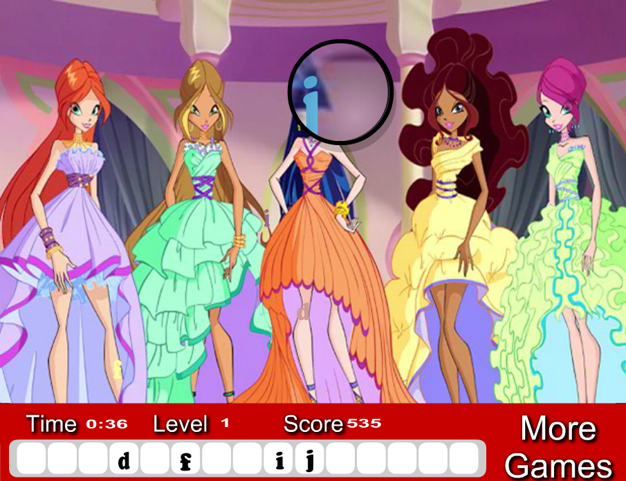 Winx Club Hidden Letters