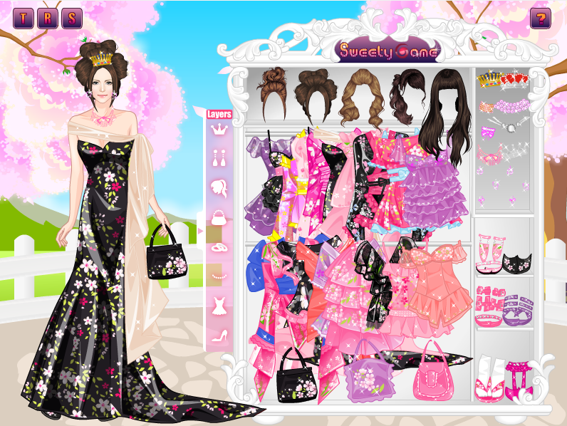 Cherry Blossom Princess Dress Up Game