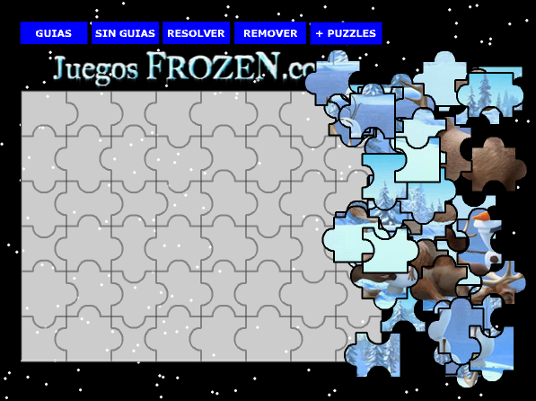 Puzzle: Sven y Olaf en la nieve