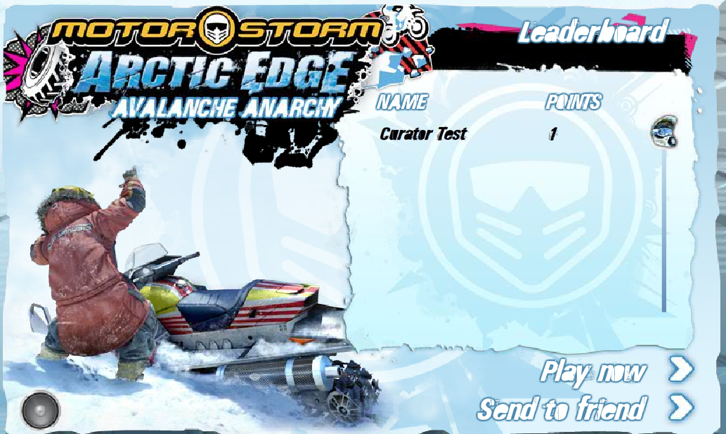 MotorStorm:  Arctic Edge Avalanche Anarchy [Minigame]