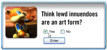 Conker: Live & Reloaded - ESRB test