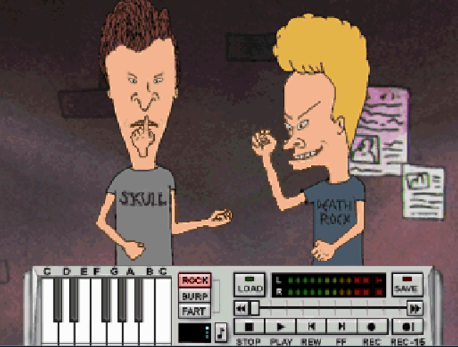 Beavis & Butthead in Air Guitar