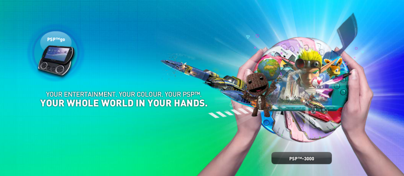 PSP™go & PSP™-3000 Banner Ad