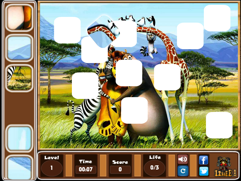 Madagascar 3 Puzzle