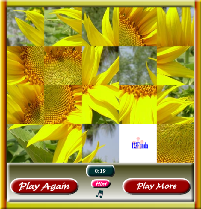 Sunflower Photo Puzzle