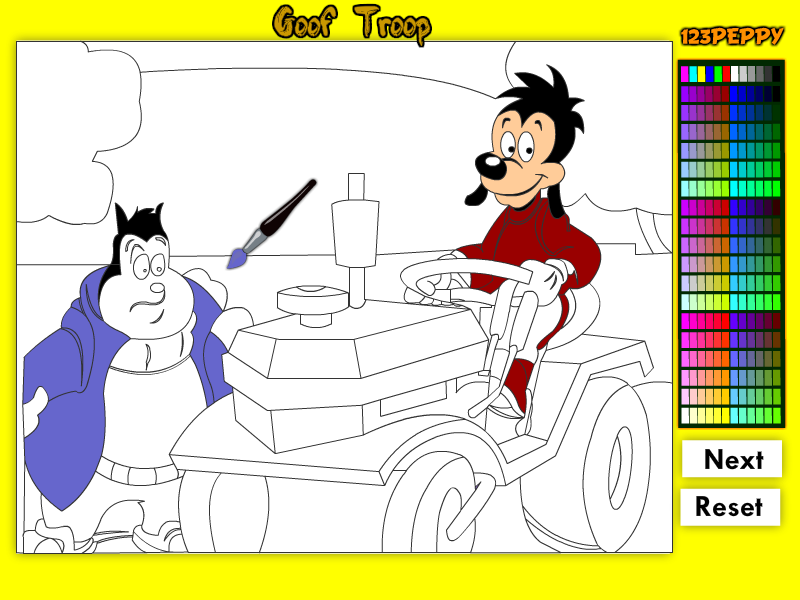 Goof Troop Online Coloring Game