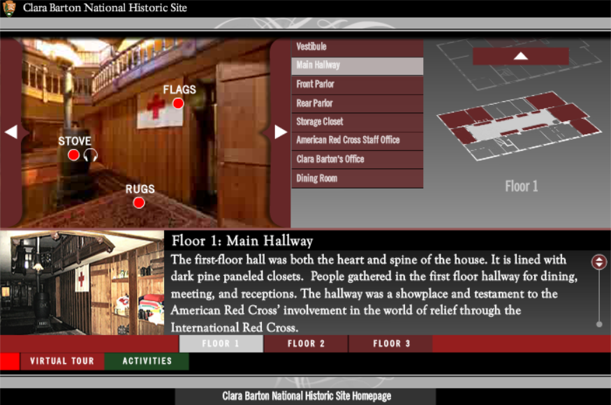 Clara Barton National Historic Site Interactive Experience