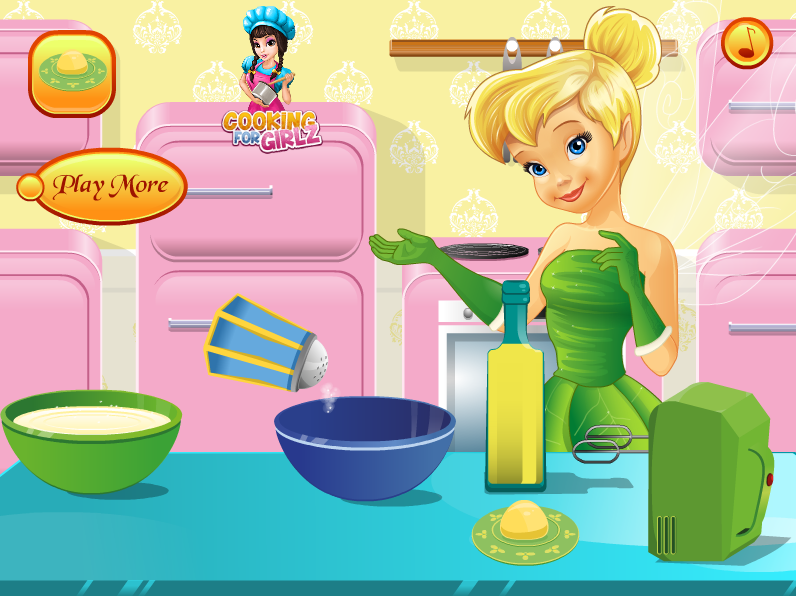 Tinkerbell Cooking Fairy Cake