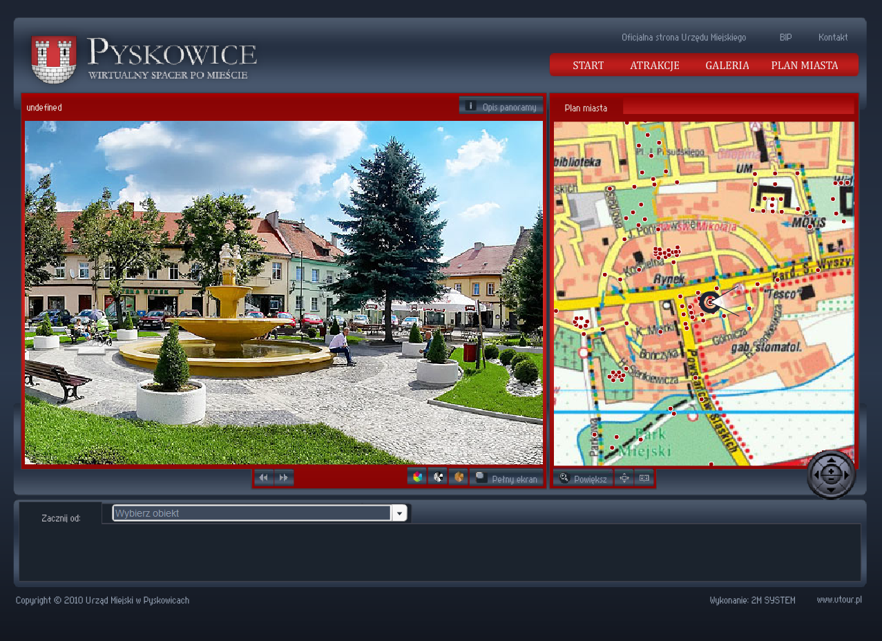 Pyskowice wirtualny spacer po mieście