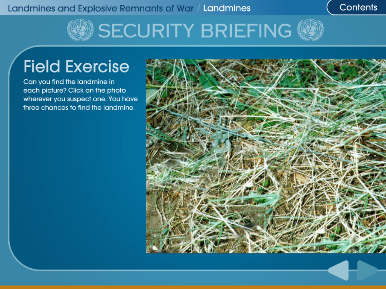 Landmine and Explosive Remnants of War Safety Training