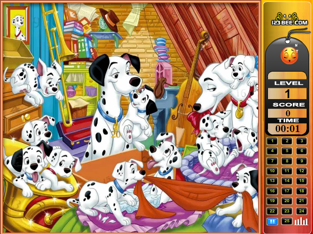 101 Dalmatians - Find the Numbers