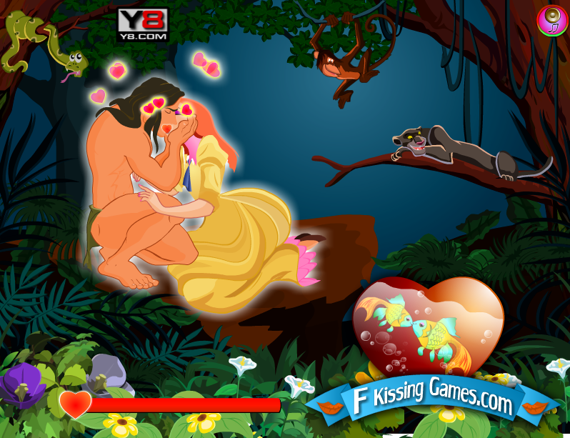 Tarzan Kissing