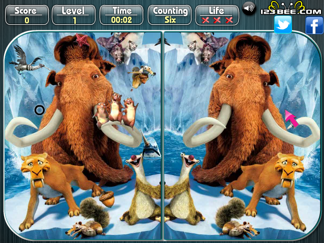 Ice Age 4 - Spot the Difference