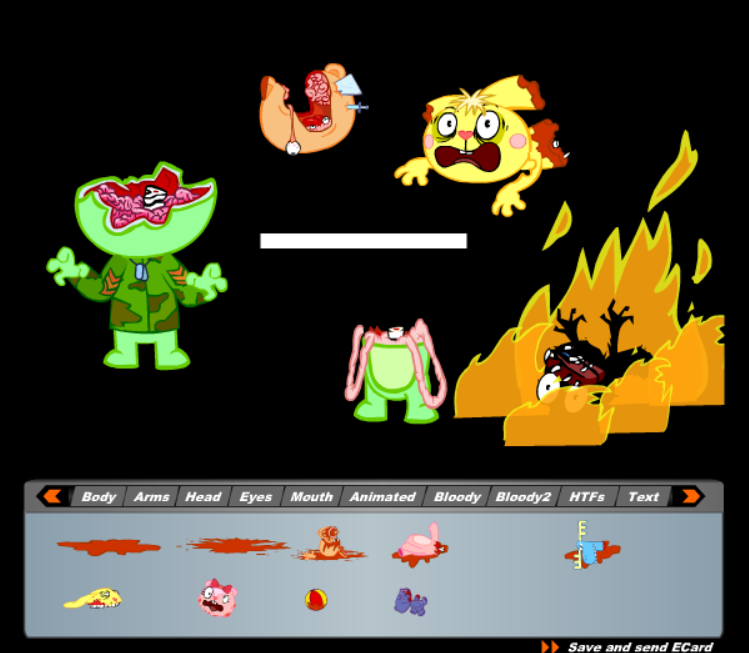 Happy Tree Friends Ecard Creator