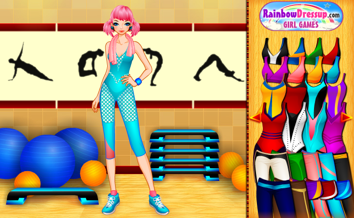 Aerobic Instructor Dressup