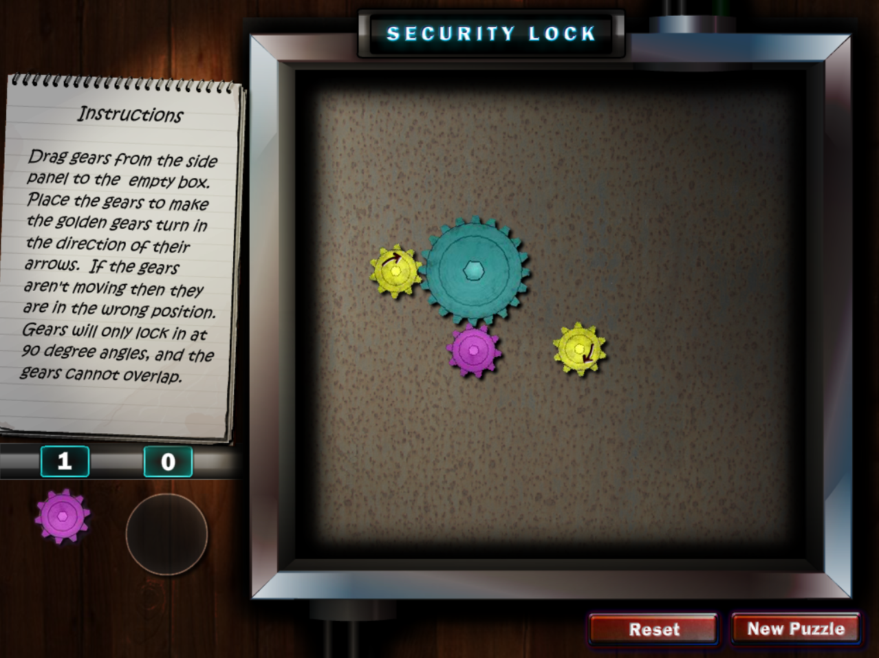 Clue: Accusations and Alibis, Gears Minigame