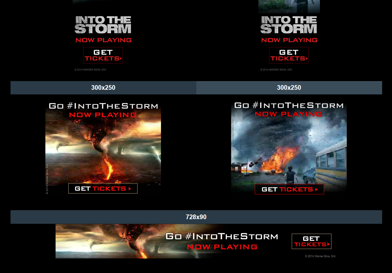 Into the Storm Online Marketing Campaign