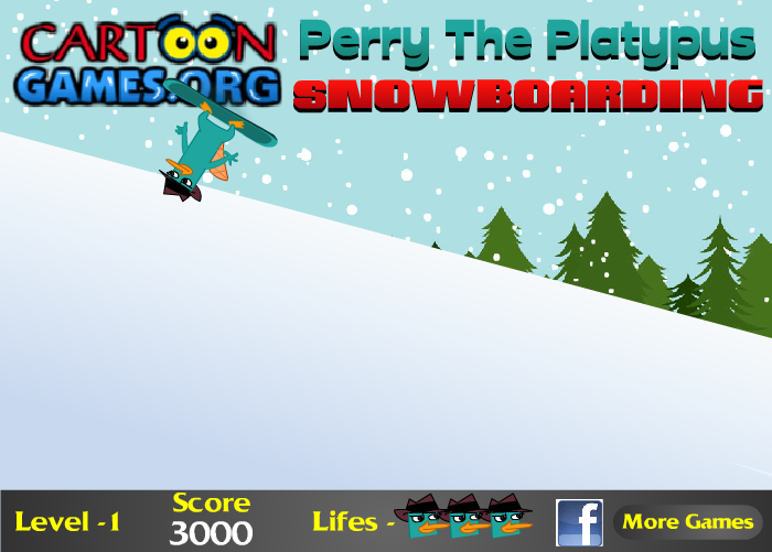 Perry The Platypus Snowboarding