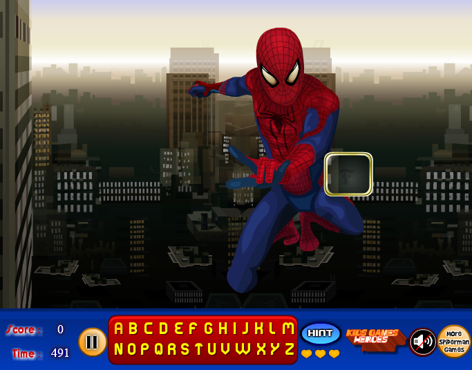 The Amazing Spiderman - Find The Alphabet