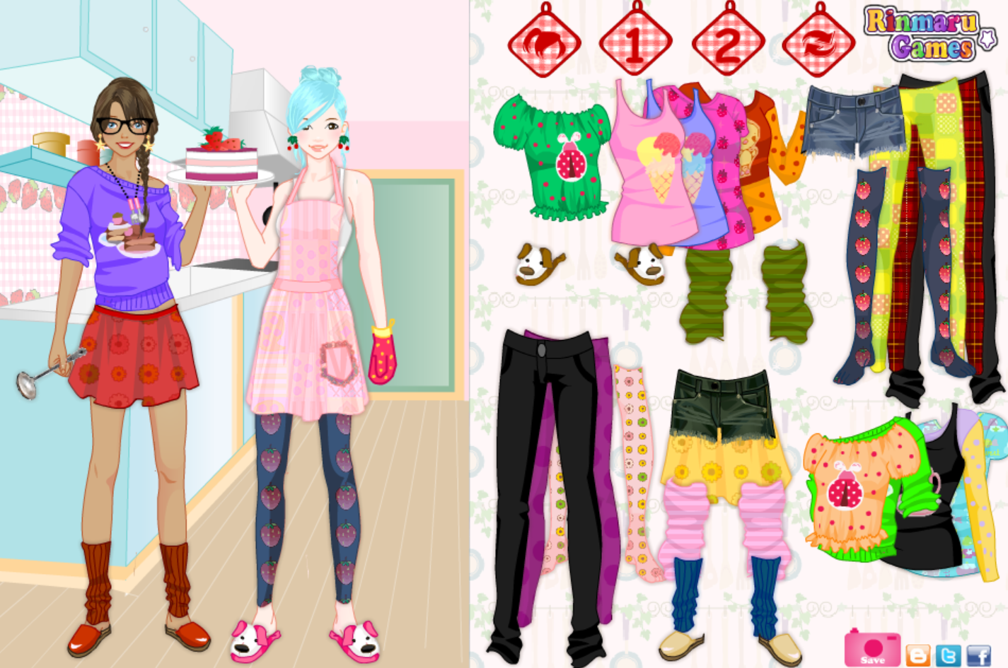 Cooking with BFF Dress Up Game