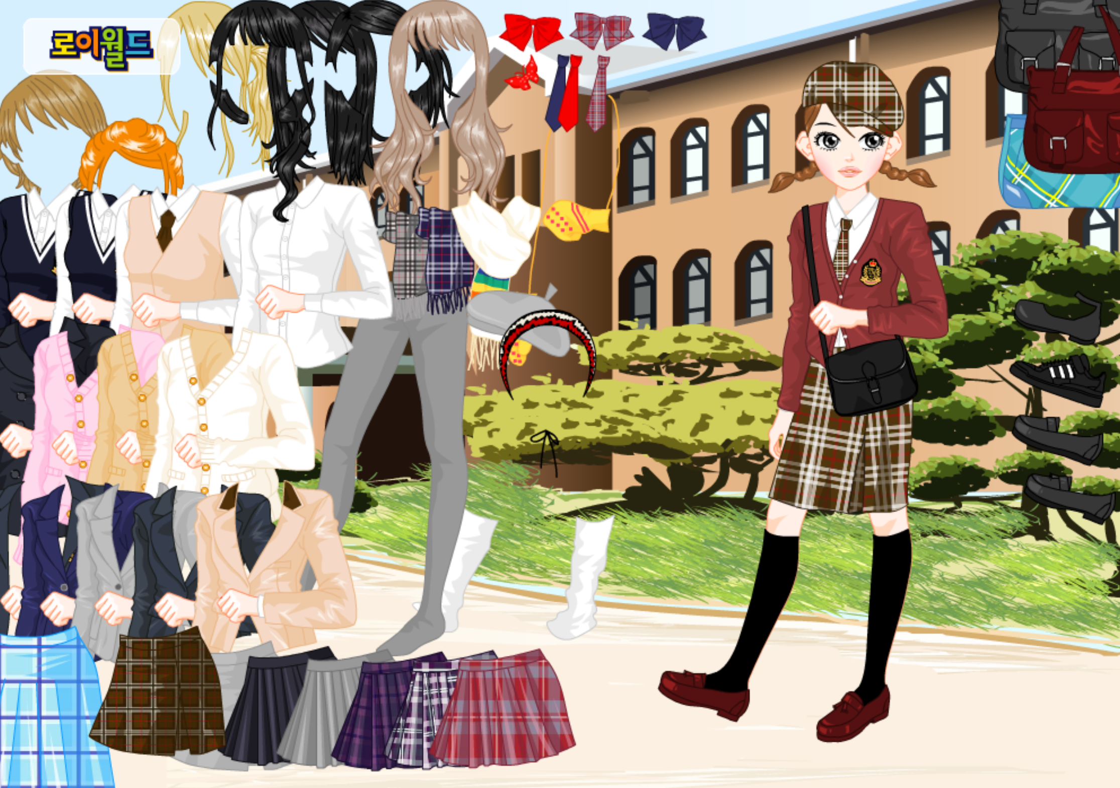 Roiworld Preppy Girl Dressup