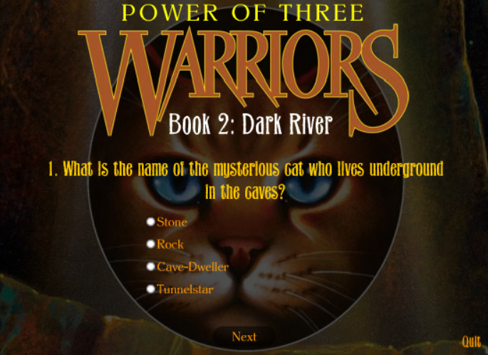 Warriors: Power of Three - Book 2: Dark River Quiz