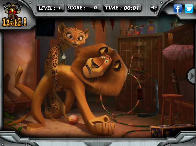 Madagascar 3 - Hidden Objects