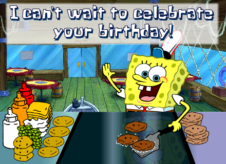 SpongeBob SquarePants "Can’t Wait to Celebrate" Ecard