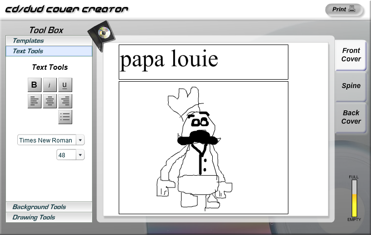 CD/DVD Cover Creator