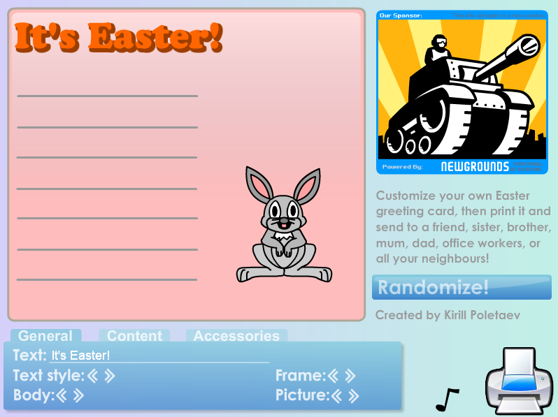 Easter Card Creator!