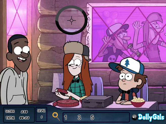 Gravity Falls Spot the Numbers