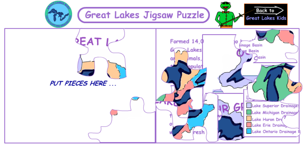 Great Lakes Jigsaw Puzzle