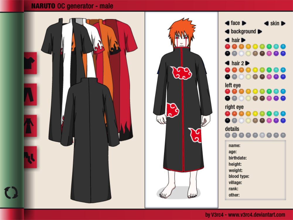 Naruto OC generator – MALE