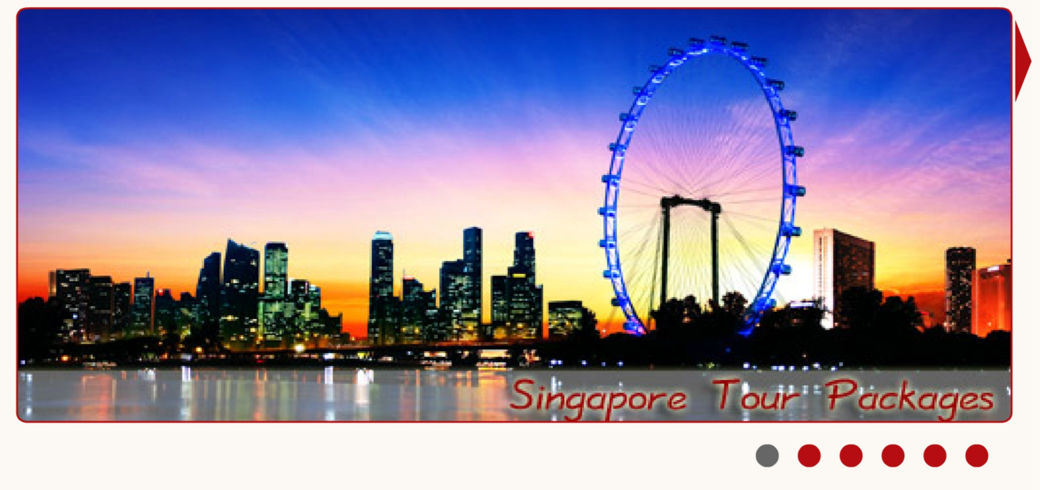 Millennium Tours & Travel Pte Ltd 2011 Website Banner (Singapore)