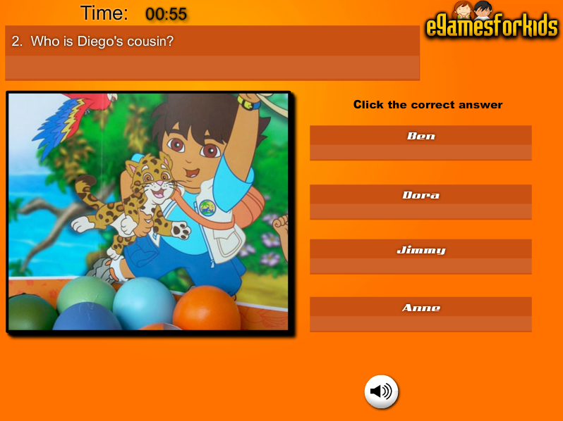 Go Diego Go Quiz