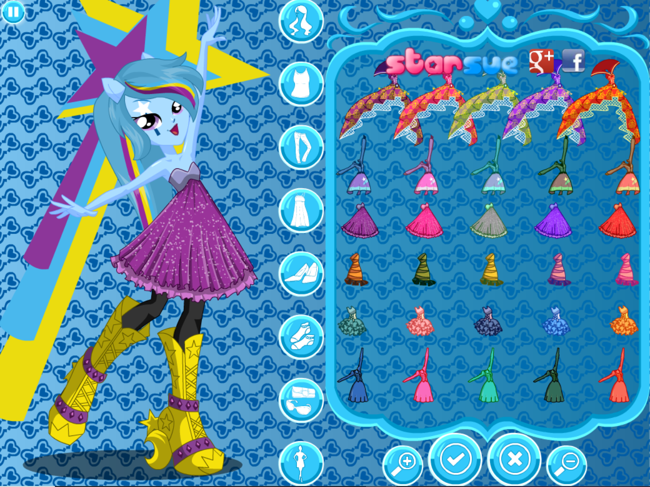 My Little Pony: Rainbow Rocks - Trixie Lulamoon Dress Up