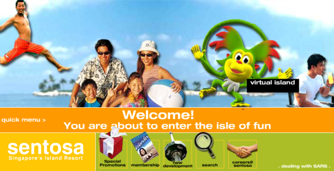 Sentosa Home Page (Day)