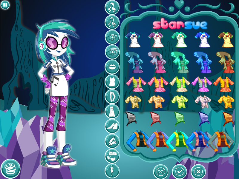 My Little Pony Equestria Girls Legend of Everfree DJ Pon-3 Dress Up A.K.A Vinyl Scratch