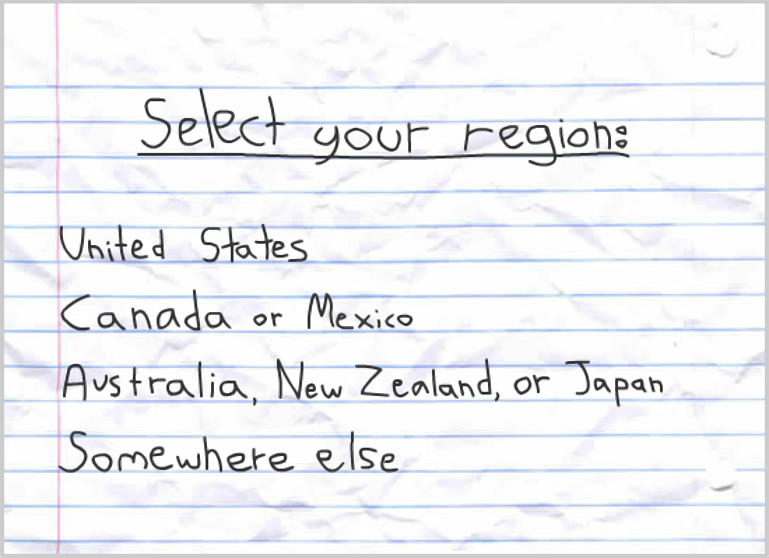 Pencilmation Select Your Region